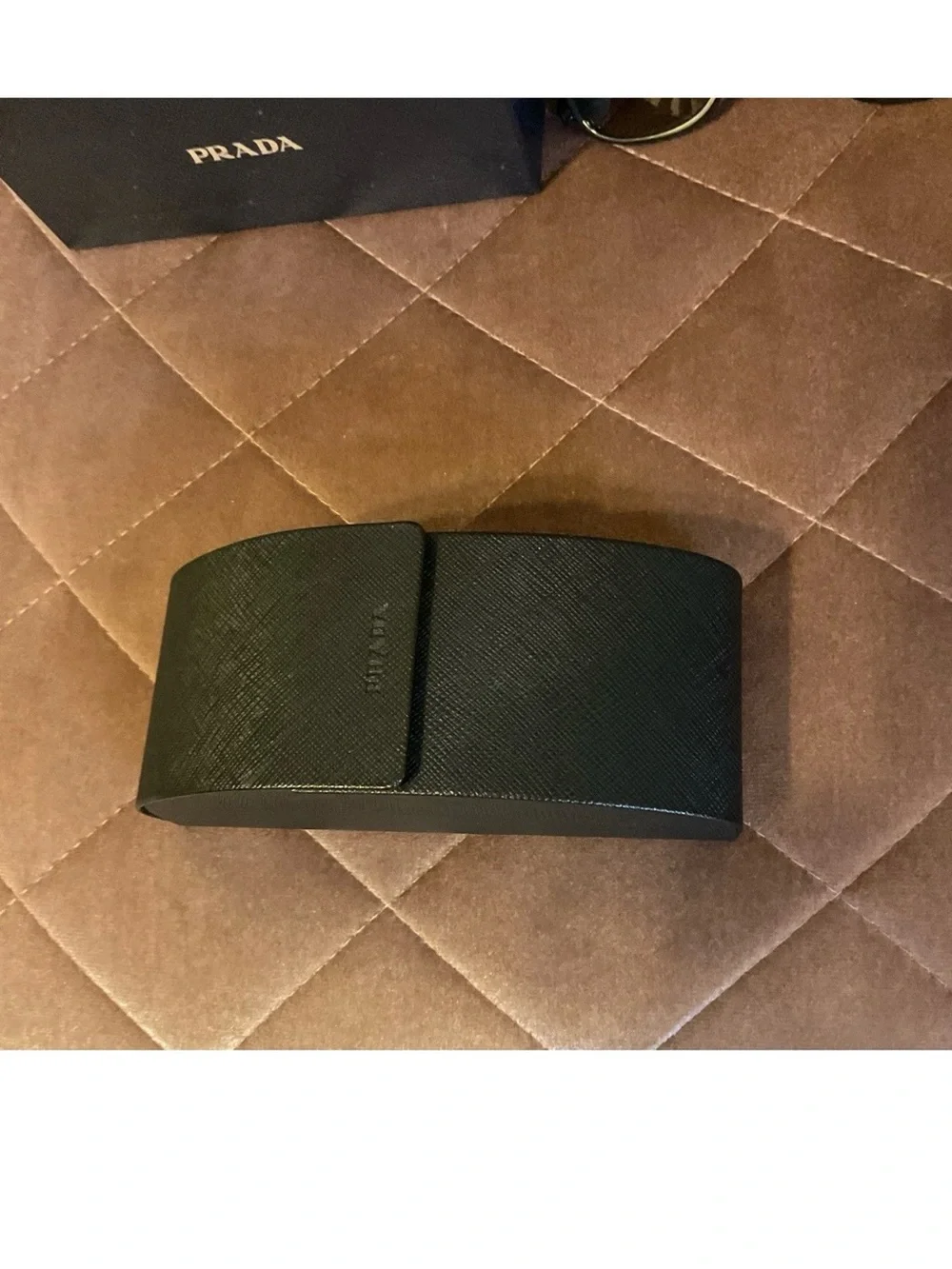 Prada Black Frame Sunglasses with Brown Gradient Lenses